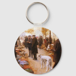 Chaveiro Stroll do Borzoi do outono