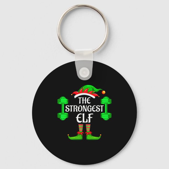 Chaveiro Strongest Elf Matching Family Group Christmas Part (Frente)