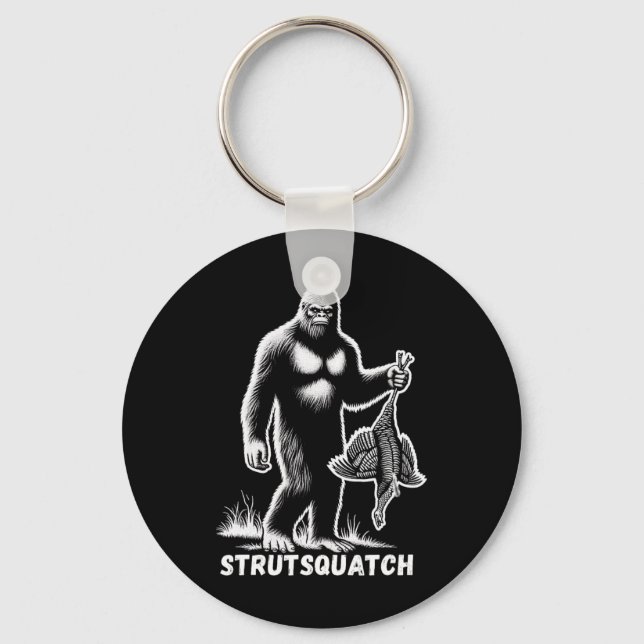 Chaveiro Strutsquatch Bigfoot Sasquatch Engraçado Juventude (Frente)