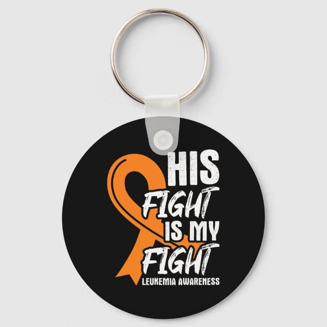 Chaveiro Sua Luta Contra A Minha Luta Contra A Leucemia - F (Frente)