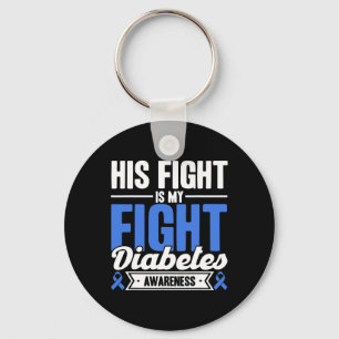 Chaveiro Sua Luta É A Minha Consciência Da Diabetes