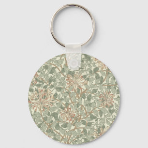 Chaveiro Suave Verde Vintage William Morris Honeysuckle