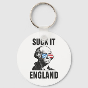 Chaveiro Suck-it Inglaterra Engraçado 4 de julho George Was
