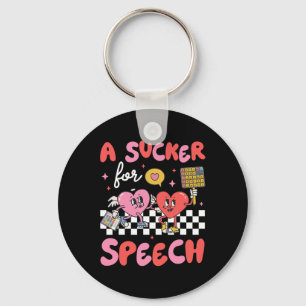 Chaveiro Sucker For Speech Therapy Slp Heart Loving Valenti