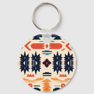 Chaveiro Sudoeste Tribal Azteca Geométrico Boho