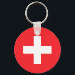 Chaveiro Suiça<br><div class="desc">Suiça de Sinalizador de chaveiro redonda personalizada</div>
