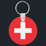 Chaveiro Suiça<br><div class="desc">Suiça de Sinalizador de chaveiro redonda personalizada</div>