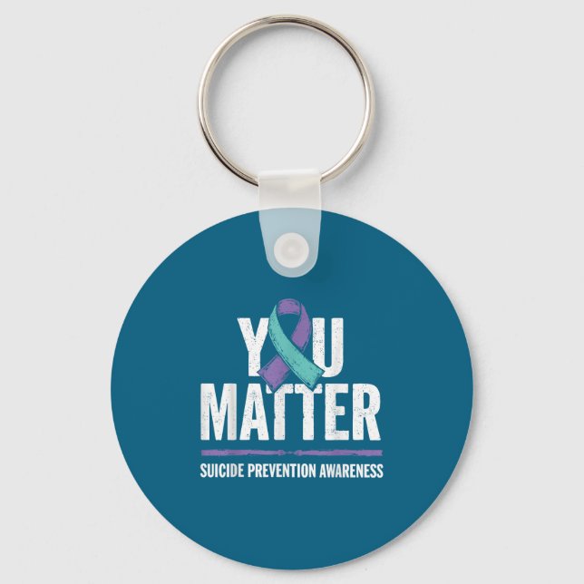 Chaveiro Suicides Prevention Shirts Suicide Awareness  (Frente)