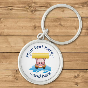 Chaveiro Suíno de lavagem