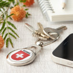 Chaveiro Suisse Casaco de Armas | Sinalizador de Suiça<br><div class="desc">Suisse Casaco de Armas | Suiça de Sinalizador de Chaveiro. Apresentando a icônica Casaco de Braços Suíça, com a cruz branca sobre fundo vermelho. O design é ousado e surpreendente, fazer-o a adição perfeita à sua vida. Faz um presente excelente para qualquer um que ama Suiça ou cultura suíça. Mostre...</div>