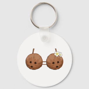 Chaveiro Summer Coconut Bra Halloween Costume Hawaii Aloha