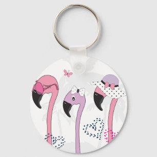 Chaveiro Summer Flamingo: Ilustração da Pratage.