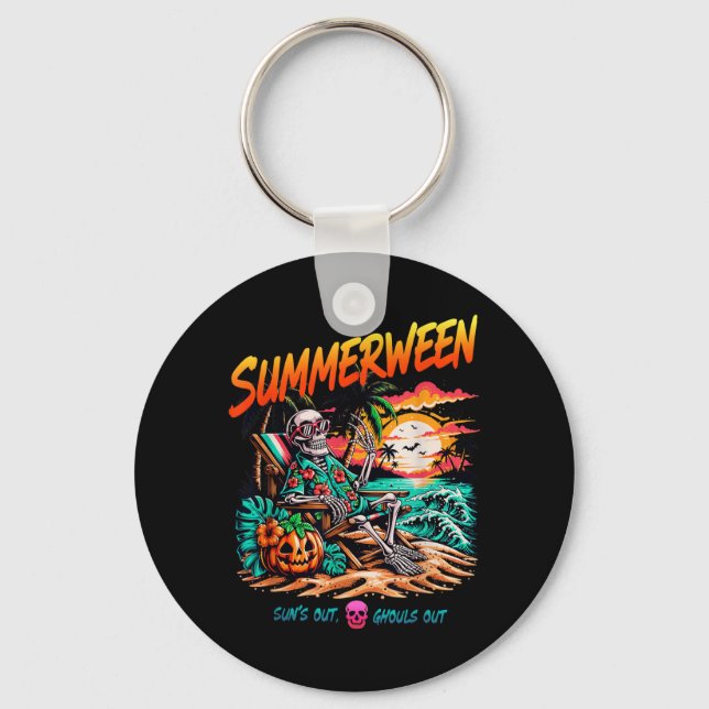 Chaveiro Summerween Sóis Fora Fantasmas Fora Esqueleto Rela (Frente)