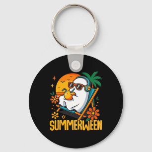 Chaveiro Summerwin Funny Ghost Halloween Summer Beach Vibe