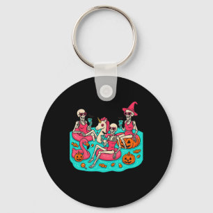 Chaveiro Summerwin Skeleton Flamingo Apenas Esperando Pelo