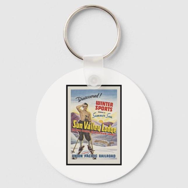Chaveiro Sun Valley Lodge Idaho (Frente)