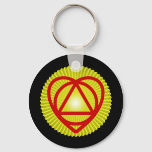 Chaveiro sunburst do logotipo do unitheist