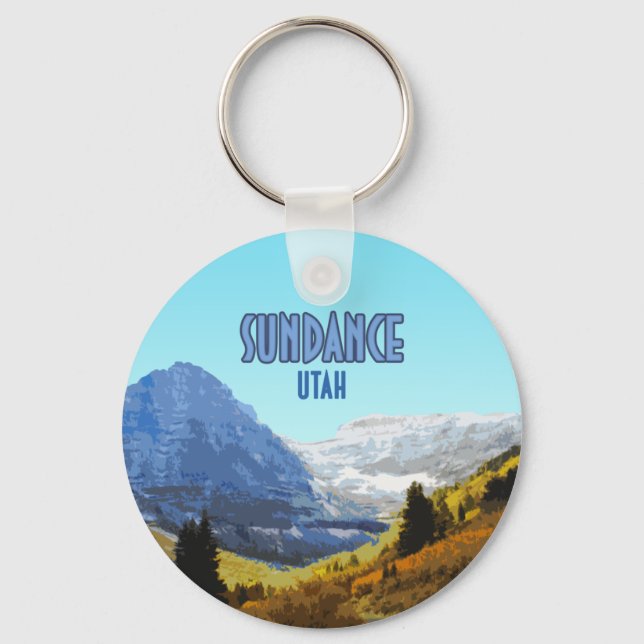 Chaveiro Sundance Utah Mountain Vintage (Frente)