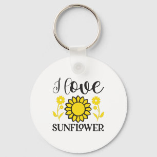 Chaveiro Sunflower Lover I Love Sunflower