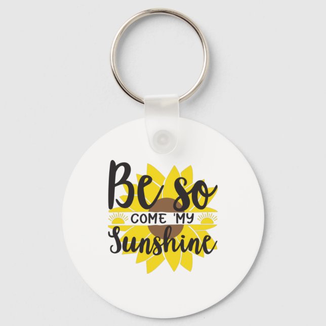 Chaveiro Sunflower Lover | Seja Assim, Venha Meu Sol (Frente)