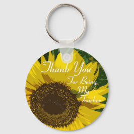 Chaveiro Sunflower Obrigado Professor