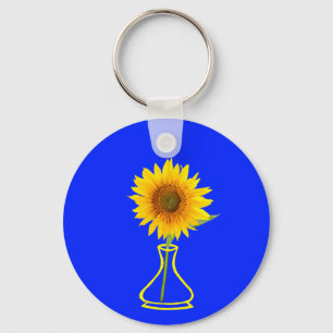 Chaveiro Sunflower Power Sunflower e Vase