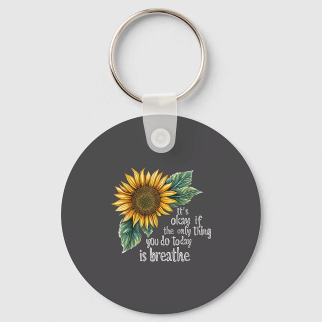 Chaveiro Sunflower Suicide Awareness  (Frente)