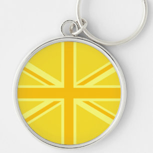 Chaveiro Sunny Yellow Union Jack British Flag Decor