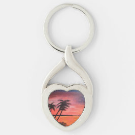 Chaveiro Sunset In The Tropics Keychain