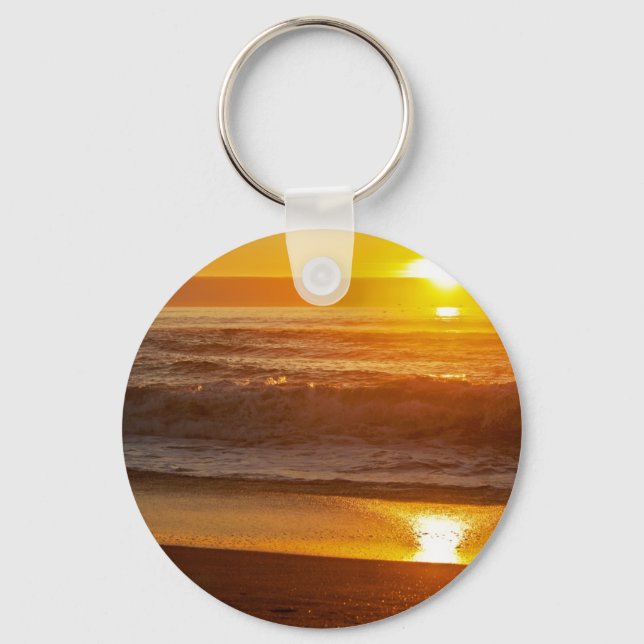 Chaveiro Sunset ouro em Horsfall Beach (Frente)
