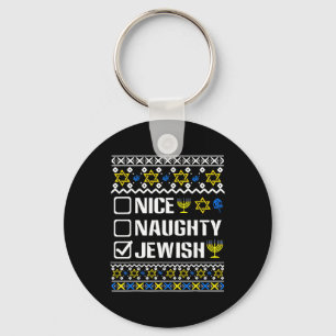 Chaveiro Suor judeu e travesso Hanukkah Chanukah