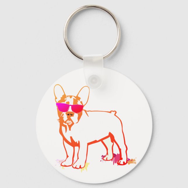 Chaveiro Super Frenchie Bulldog (Frente)