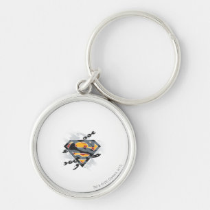 Chaveiro Super-Homem Estilizado  Logotipo das grades