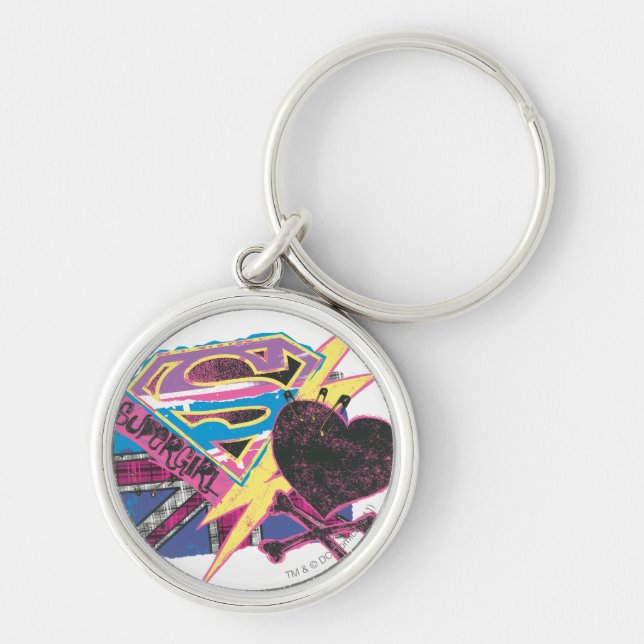 Chaveiro Supergirl Flag e Crossbones (Frente)