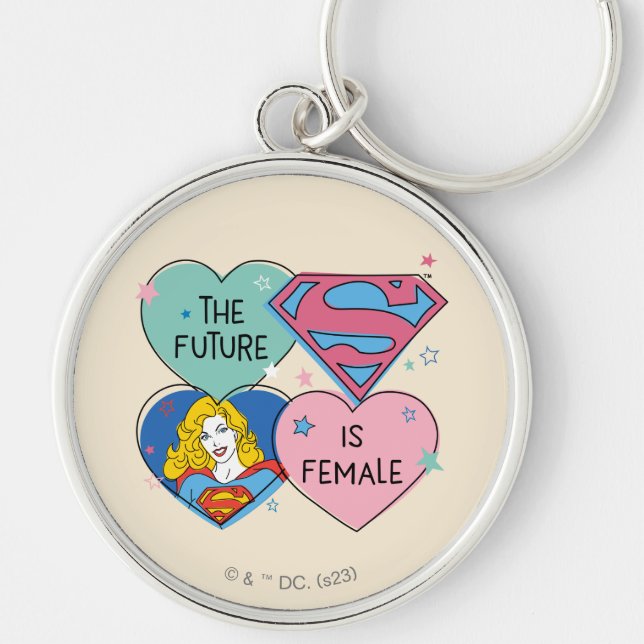 Chaveiro Supergirl Out Of This World Retro Graphic (Frente)