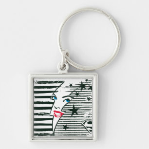 Chaveiro Supergirl Relâmpago com Rosto