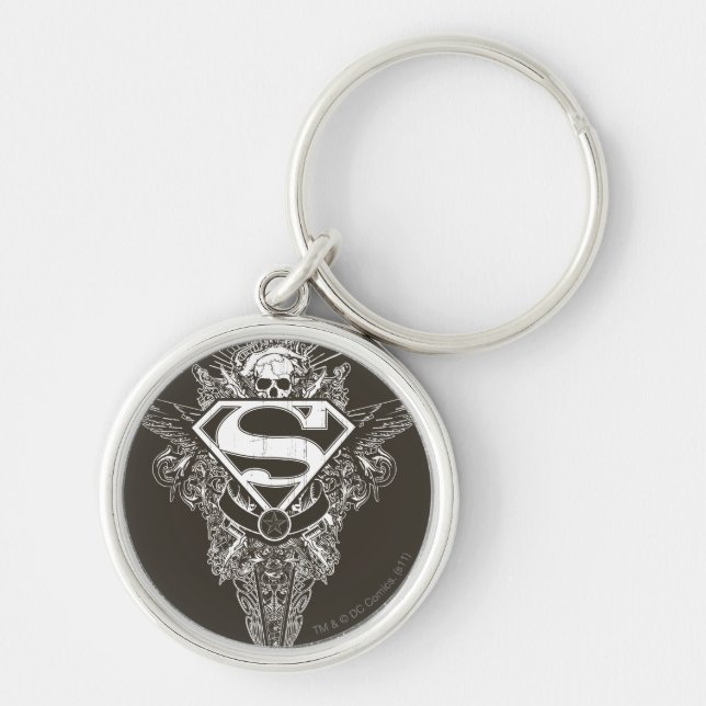 Chaveiro Superman Estilizado | Logotipo Star e Skull (Frente)