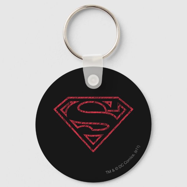 Chaveiro Superman S-Shield | Logotipo vermelho (Frente)