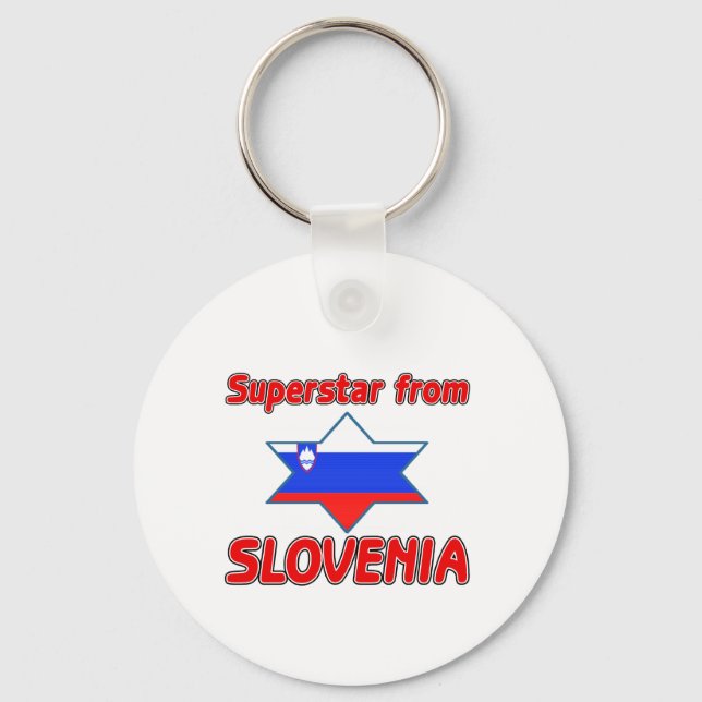 Chaveiro Superstar da Eslovênia (Frente)