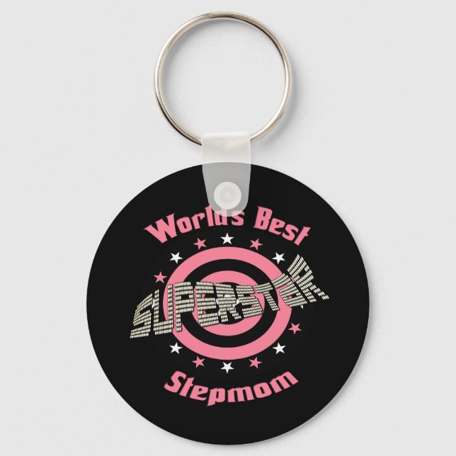Chaveiro Superstar Stepman em Rosa (Frente)