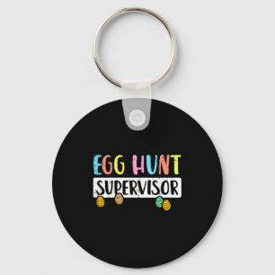 Chaveiro supervisor de caça ao ovo de Páscoa engraçado pai