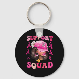 Chaveiro Suportar Cancer da Mama do Guerreiro Rosa-Rosa-Tro