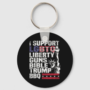 Chaveiro Suportar O Churrasco De Trump De Bíblias Lgbtq Lib