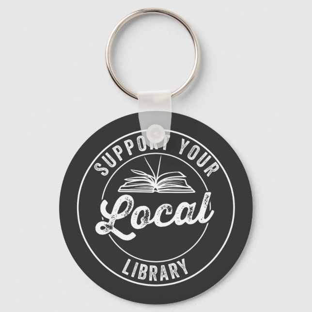 Chaveiro suporte a sua biblioteca local (Frente)