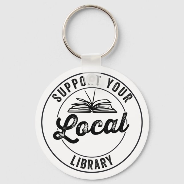 Chaveiro suporte a sua biblioteca local (Frente)
