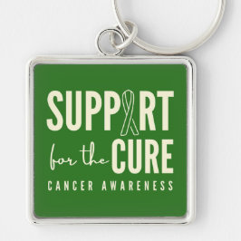 Chaveiro Suporte de conscientização do cancer para a Chavei
