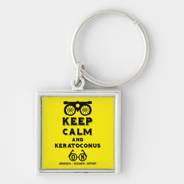 Chaveiro Suporte E Consciência De Keratoconus (Frente)