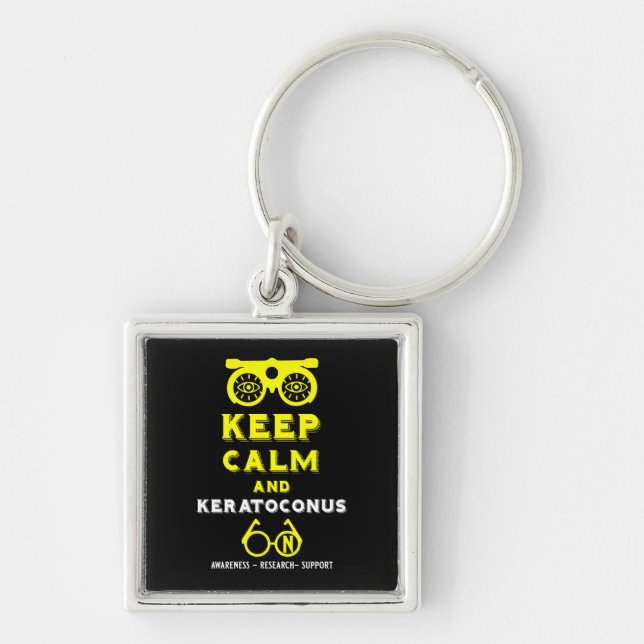 Chaveiro Suporte E Consciência De Keratoconus (Frente)