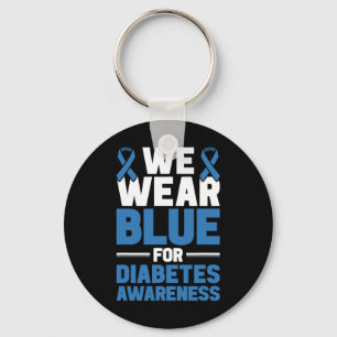 Chaveiro Suporte Para Diabetes Vestimos Azul Para Diabetes 