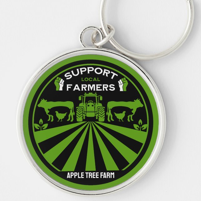 Chaveiro Suporte para produção de Fazenda local (Frente)